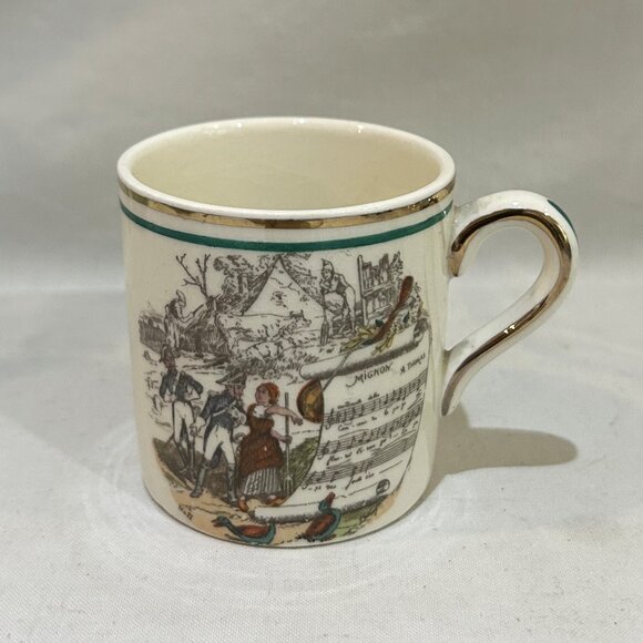 Vintage Demitasse Made in England for PV Scene from Mignon by Ambroise Thomas - Picture 1 of 7